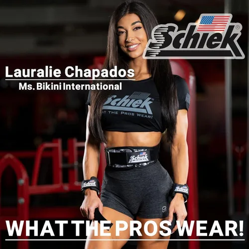 Vista 5 de Schiek Sports 1000-PLS Deluxe Power Lifting Muñequeras - Muñequeras de levantamiento de pesas