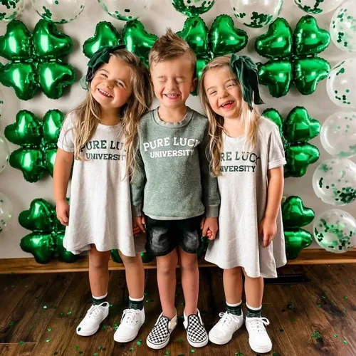 Vista 14 de Traje de San Valentín para bebé, niña, niño, traje de San Valentín, sudadera de manga larga con estampado de corazón