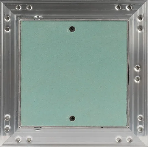 Vista 2 de Panel de acceso de aluminio para paneles de yeso de 6 x 6 pulgadas, puerta del eje de servicio, plomería, electricidad, calefacción, escotilla