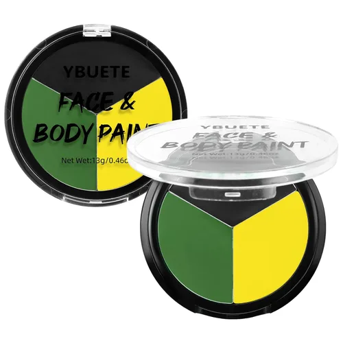Vista 12 de YBUETE Paleta de pintura corporal a base de aceite gris negro blanco