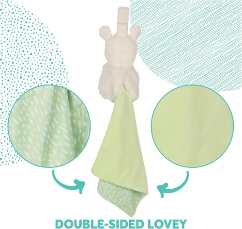 Vista 4 de GUND Baby Lil' Luvs Tuck-Away Lovey, Liam Llama, juguete de peluche ultrasuave con manta de bebé integrada para bebés y recién nacidos