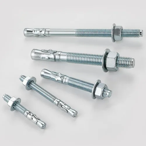 Vista 4 de Wensilon 1/2x2-3/4" 10Pcs de sujetadores estándar en pulgadas para anclajes de cuña de zinc de alta resistencia para cemento y hormigón