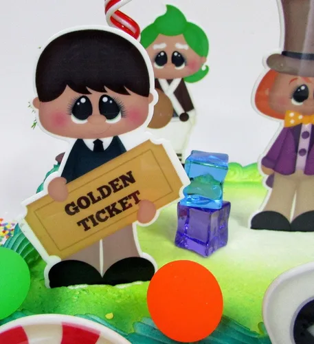 Vista 3 de Willy Wonka y la fábrica de chocolate Cake Topper