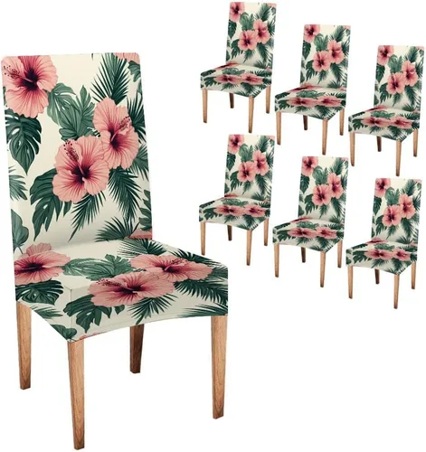 Vista 42 de CAPSCEOLL Fundas para sillas Parsons de elastano, súper ajuste, extraíbles y lavables, para sillas de cocina, fundas protectoras para comedor