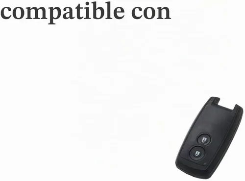 Vista 3 de SEGADEN - Funda protectora de silicona compatible con llave inteligente de 2 botones para Suzuki, para mando a distancia CV4544, color negro