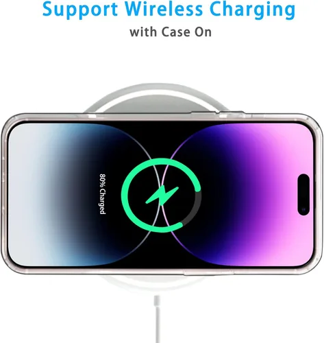 Vista 7 de JJGoo Compatible con iPhone 14 Pro, transparente, suave, a prueba de golpes, delgada, delgada, funda protectora transparente para teléfono