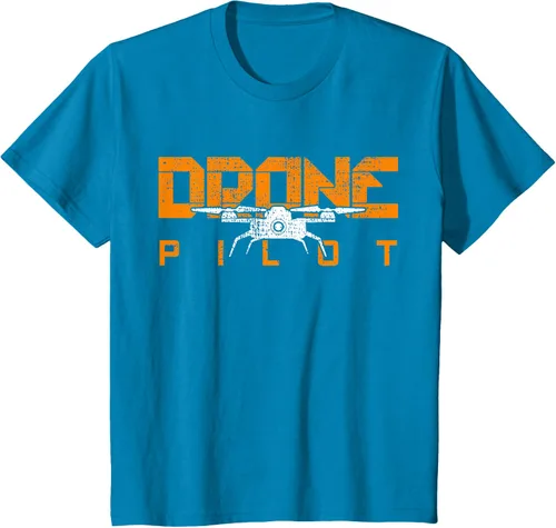 Vista 45 de Drone Life Pilot Quadcopter Gift RC Camiseta Negro