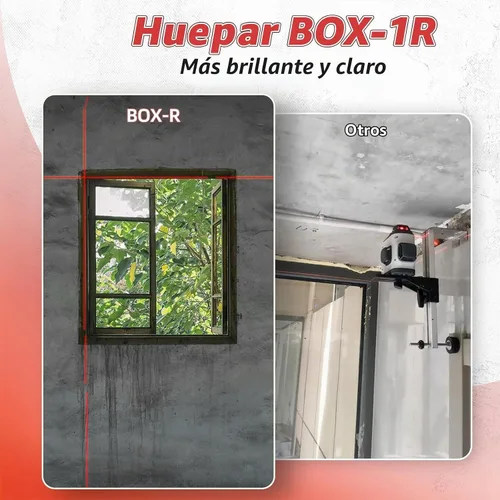 Vista 3 de Nivel láser con trípode, Huepar 150 pies Red autonivelante Lazer Niveles
