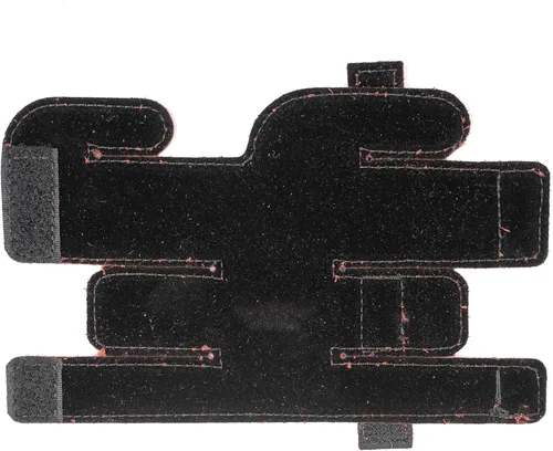 Vista 3 de Protector de válvula de trompeta XL Protección de cuero genuino Cubierta de válvula de trompeta Envoltura de válvula (negro)