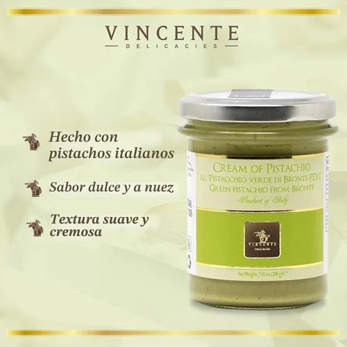 Vista 3 de Vincente Delicacies - Pasta de pistacho para pan, pastelería, helado y postre (7.05 onzas, paquete de 2)
