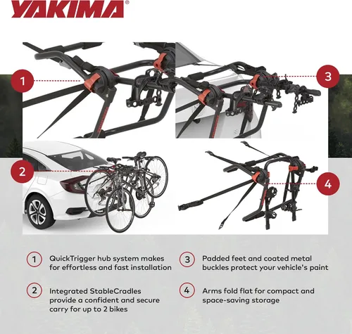 Vista 3 de Yakima Hangout 2 Portabicicletas