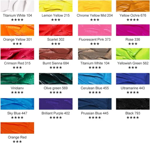 Vista 3 de LIGHTWISH Pintura al óleo, 21 colores al óleo vibrantes, tubos grandes de 1.7 onzas líquidas, pintura a base de aceite para pintura en lienzo