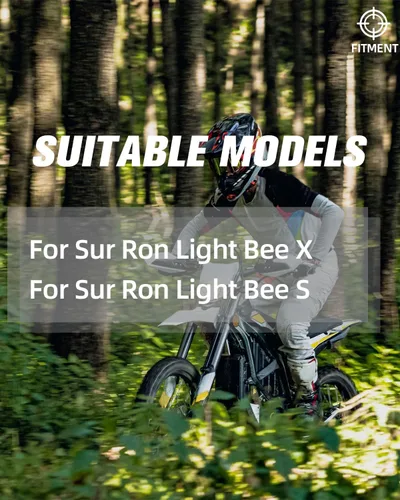 Vista 2 de Sur Ron - Conjunto de tubo de acelerador + empuñaduras, paquete de acelerador eléctrico para moto eléctrica Sur Ron Light Bee X/S, color negro
