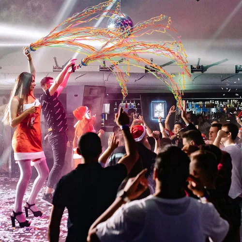 Vista 6 de BEISHIDA Streamers Popper Lanzador de Serpentinas de Mano Confeti Sin Desorden para Año Nuevo 2026 Día de San Patricio Celebración de Pascua