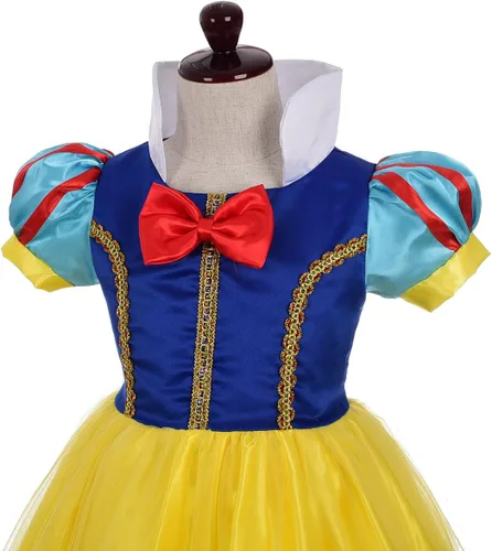 Vista 4 de Lito Angels Disfraz de princesa para niñas pequeñas, disfraz de Halloween con diadema