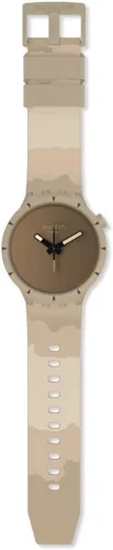 Vista 2 de Swatch BIG BOLD BIOCERAMIC DESERT Reloj Unisex (Modelo SB03C101), Marrón, DESIERTO