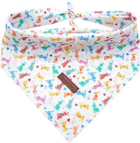 Vista 23 de Lionheart Glory Bandana para perro, bufanda azul para perro, estampado de cerveza, ajustable para perros pequeños a grandes