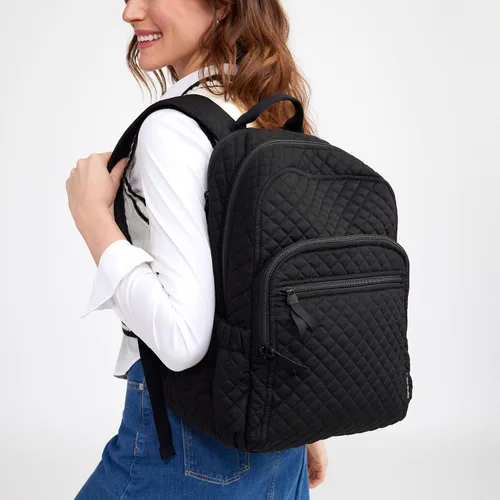 Vista 7 de Vera Bradley - Mochila Campus de algodón para mujer