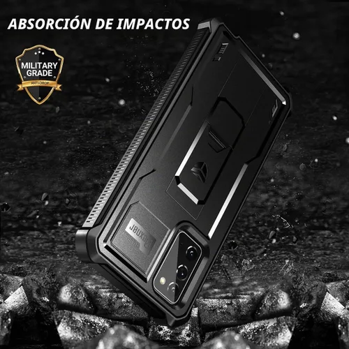 Vista 7 de Dexnor Funda para Samsung Galaxy Note 20 5G, [Protector de pantalla integrado y soporte] Protección de grado militar resistente a prueba de golpes