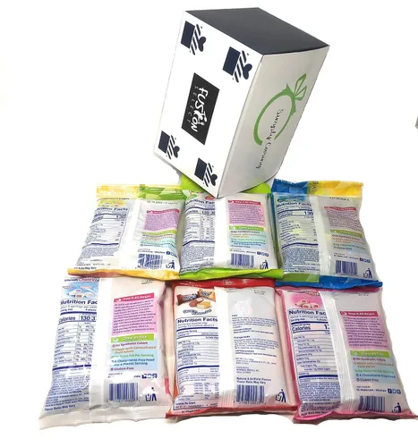 Vista 2 de Hi Chew Candy - Paquete variado de 6 sabores (mezcla tropical, agrio, soda, mezcla de yogur, fresa, mezcla original) en caja de regalo Fusion Select