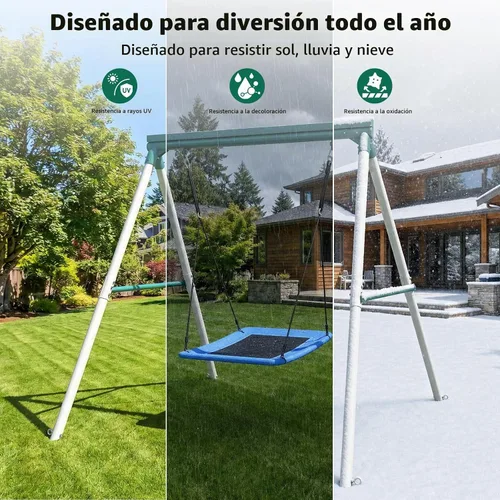 Vista 7 de Trekassy Columpio de platillo resistente de 600 libras con soporte