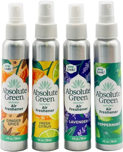 Vista 11 de Absolute Green Ambientador en aerosol, no tóxico, cubre olores, seguro para niños y mascotas, aroma natural de niebla de bambú de 4 onzas