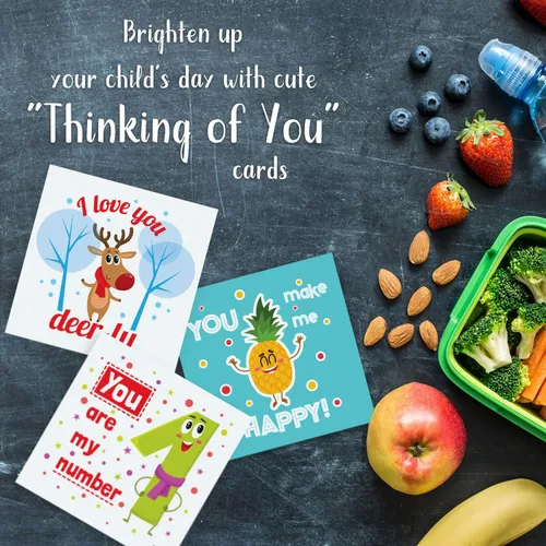 Vista 6 de Notas para la lonchera para niños, 60 bonitas tarjetas inspiradoras y motivacionales para niños y niñas