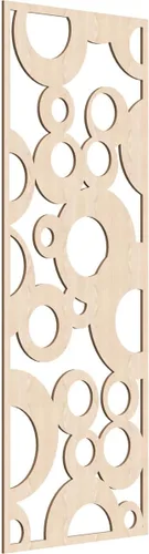 Vista 111 de 9 3/8"W x 24 3/8"H x 1/4"T Farwell Decorativos Paneles de Pared de Madera Calado, Hickory