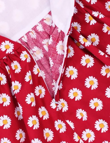 Vista 139 de Vestido de verano para niña, de algodón, con diseño floral