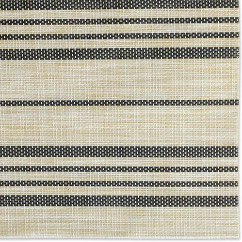 Vista 3 de DII Mantel individual tejido de PVC con rayas de granja negra