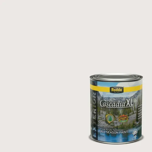 Vista 154 de Rodda Paint CASCADIA XL - Pintura e imprimación satinada para exteriores en uno, cuarto de galón, color blanco