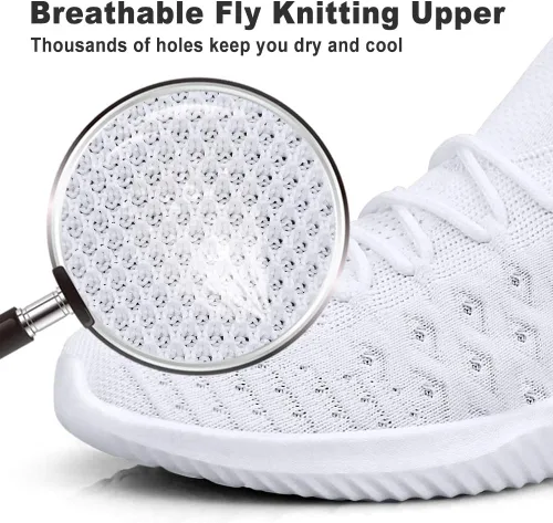 Vista 4 de Feethit - Tenis de caminar antideslizantes para hombre, ligeros, transpirables, cómodos y de moda