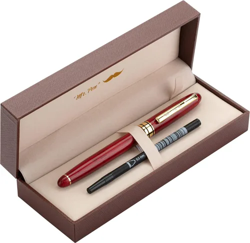 Vista 10 de Mr. Pen - Bolígrafo de lujo, barril negro, tinta negra, bolígrafo elegante, bolígrafos elegantes para hombres y mujeres, bonitos bolígrafos