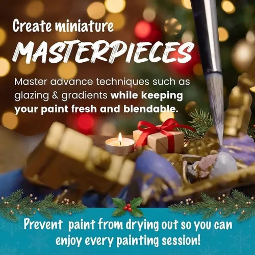 Vista 7 de WetNDri Papel de Paleta Desechable para Pintura Acrílica. Paquete de Recambio de 100 Piezas de Papel de Paleta para Paleta Húmeda para Pintar