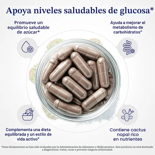 Vista 3 de Santo Remedio Super Nopal, suplemento diario de fibra, 60 cápsulas
