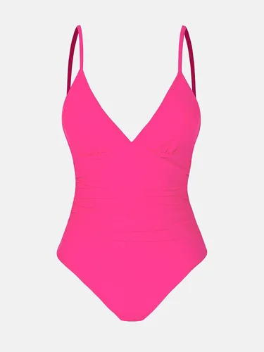 Vista 4 de CUPSHE - Traje de baño de una pieza para mujer, con control de abdomen y cuello en V