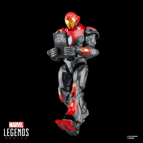 Vista 6 de Serie Marvel Legends Ultimate Iron Man, Figura de acción coleccionable de 6 pulgadas inspirada en cómics con accesorio de cómic a