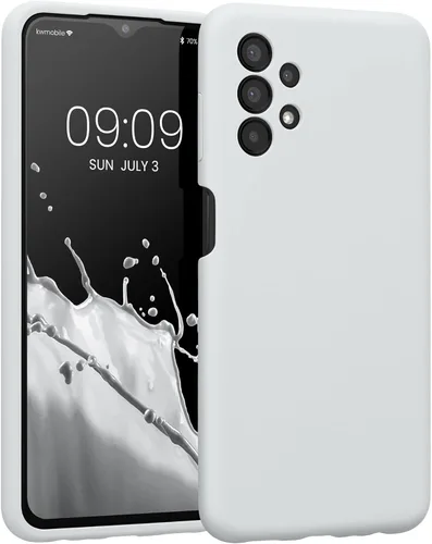 Vista 151 de kwmobile Funda compatible con Samsung Galaxy A13 4G - Funda delgada de silicona TPU - Acabado suave al tacto - Amarillo radiante