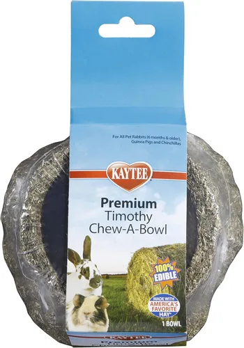 Vista 3 de Kaytee Premium Timothy Heno para Masticación en Cuenco para Conejos, Conejillos de Indias y Chinchillas