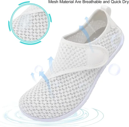Vista 4 de JIASUQI Zapatos deportivos para senderismo y playa, zapatos acuáticos descalzos, para natación, deportes, caminar, para mujeres y hombres