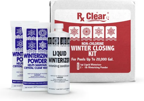 Vista 7 de Rx Clear Kit de cierre de invierno Productos químicos para el invierno sin cloro para piscinas sobre o enterradas Abierto a una piscina