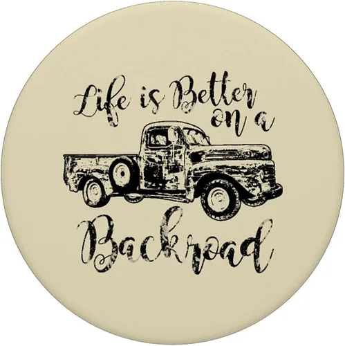 Vista 3 de Life is better on a backroad country southern woman Vintage PopSockets Swappable PopGrip