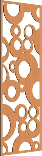 Vista 32 de 9 3/8"W x 24 3/8"H x 1/4"T Farwell Decorativos Paneles de Pared de Madera Calado, Hickory