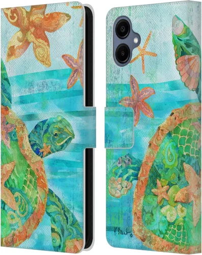 Vista 10 de Head Case Designs Officially Licensed Paul Brent Agate Mermaid Coastal Leather Wallet Case Compatible with Samsung Galaxy A06 4G / 5G