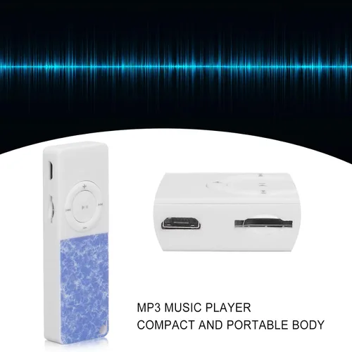 Vista 2 de PUSOKEI Mini reproductor MP3 delgado para niños, reproductor de alta fidelidad sin pérdidas, tarjeta de expansión de 64 GB reproductor MP3
