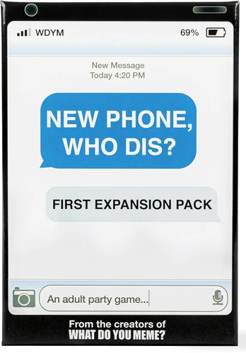 Vista 5 de ¿Teléfono Nuevo, Quién Es? Paquete de Expansión de Juego de Fiesta por Relatable, Agregar al Juego Base ¿Teléfono Nuevo, Quién Es?, Incluye 45
