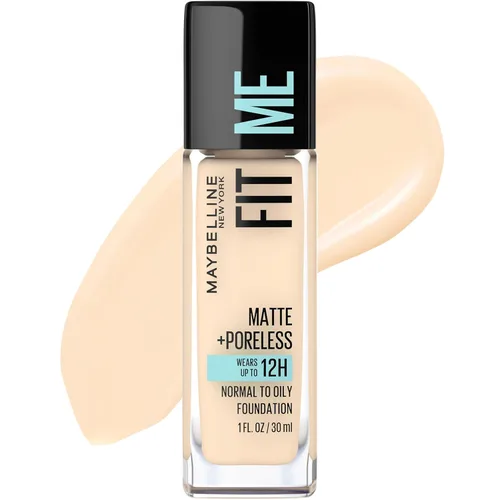 Vista 33 de Maybelline New York Fit Me Matte + Poreless Base Líquida, Formato de Bolsa, 220 Natural Beige, 1.3 onzas 220 Beige natural