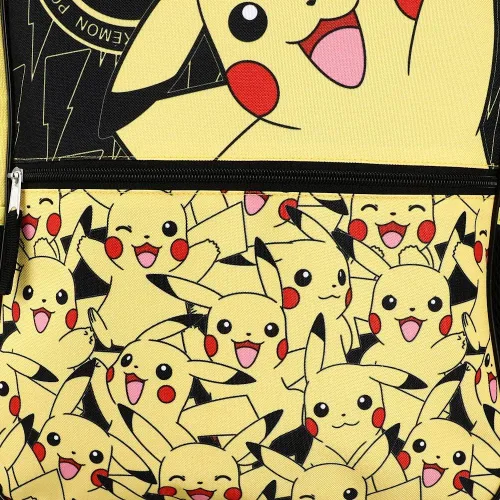 Vista 8 de Pokemon Pikachu Kids - Mochila con capucha de 16 pulgadas Amarillo