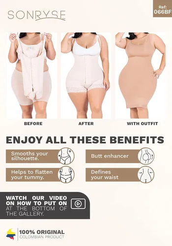 Vista 5 de Sonryse Fajas Colombianas Postparto Cesarea Colombian Postpartum Shapewear