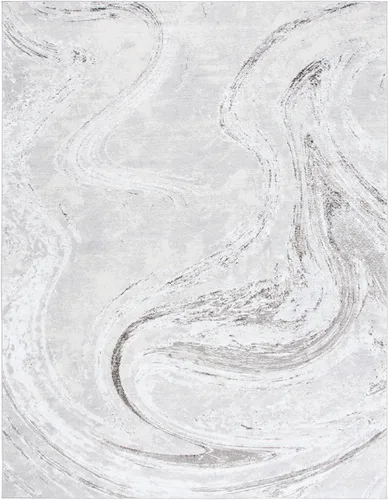 Vista 16 de SAFAVIEH Orchard Collection - Alfombra decorativa de 4 pies 5 pulgadas x 6 pies 5 pulgadas, gris y azul, diseño abstracto moderno, no desprende